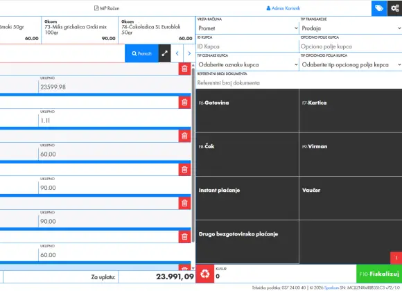 Sparkom P.R.-eFiskalizacija